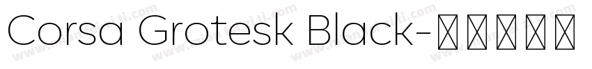 Corsa Grotesk Black字体转换